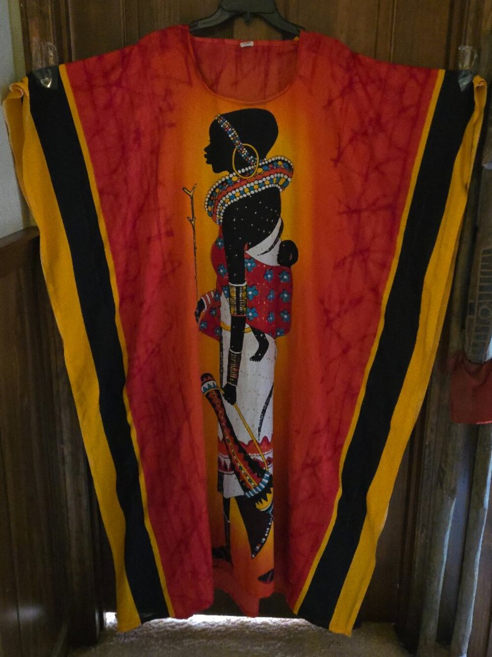 African Kaftan Maxi Dress Mother & Child 1SFM